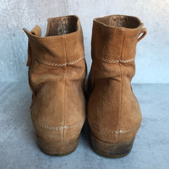 Vic Matie Boot Suede Leather Ankle Side Zip EU 37 US 7 - Picture 3 of 12